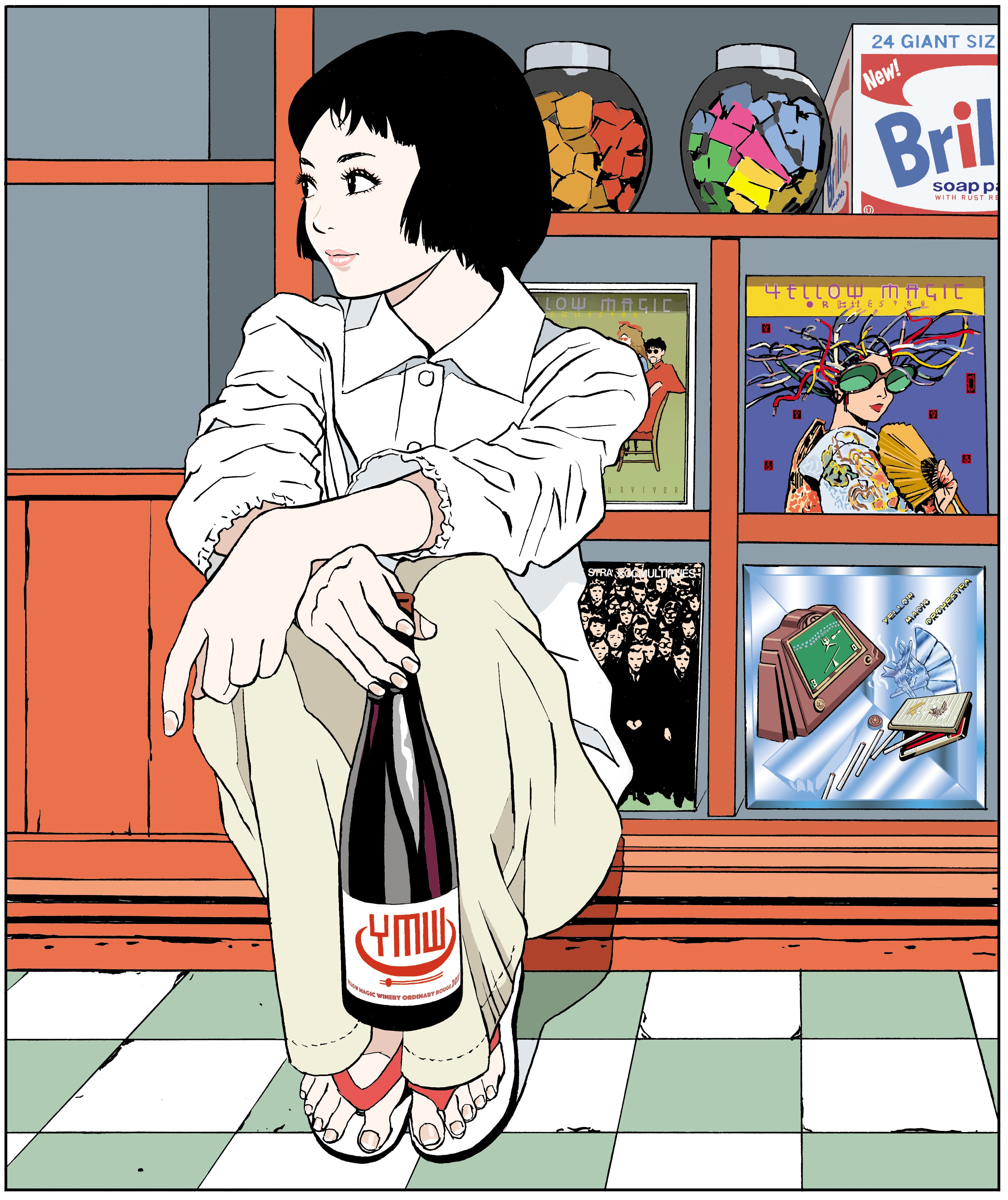 江口寿史版画『南京町』 – FREESTYLE