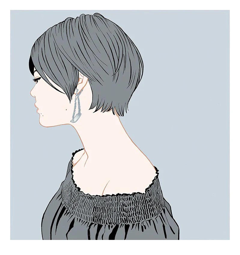 江口寿史 オリジナルキャンパスアート 「ほくろ」 江口寿史 オリジナルキャンパスアート 「ほくろ」 アート用品